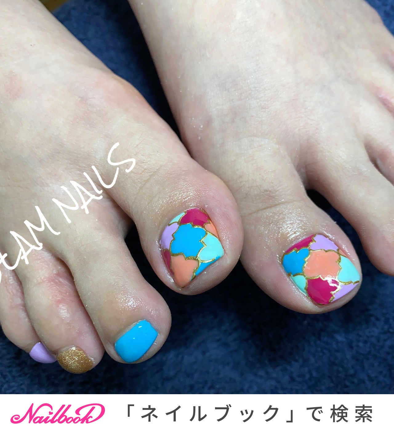 モロッコタイルのネイルデザイン ネイルブック