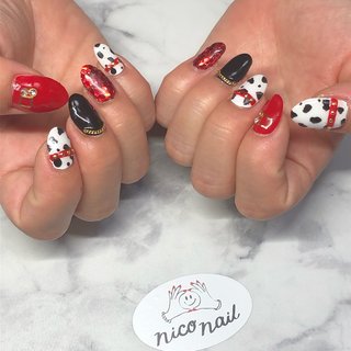 人気順 ラメ レッド 黒のネイルデザイン 3ページ目 ネイルブック