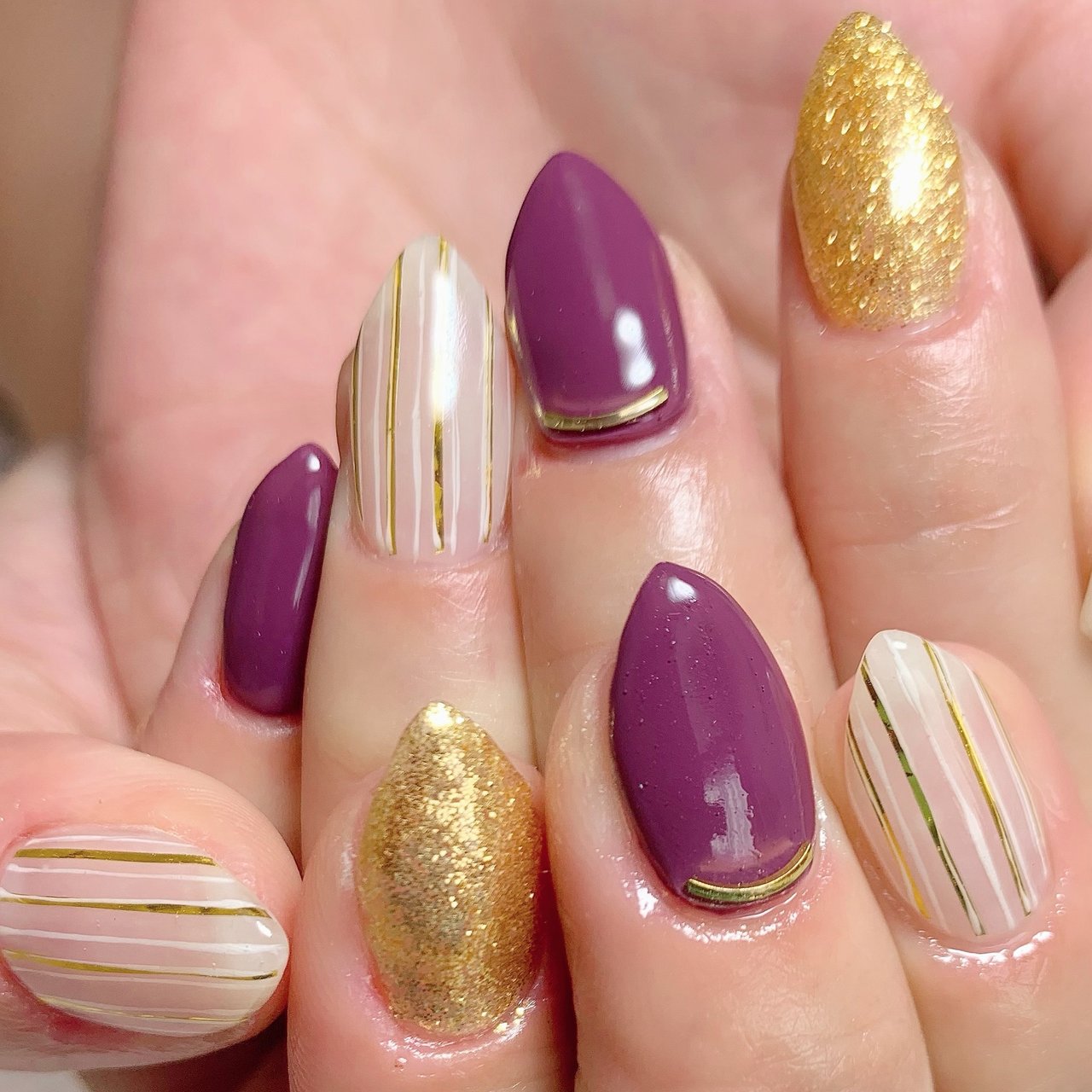秋 冬 オフィス 女子会 ハンド Only Nail 西船橋南口徒歩6分 のネイルデザイン No ネイルブック