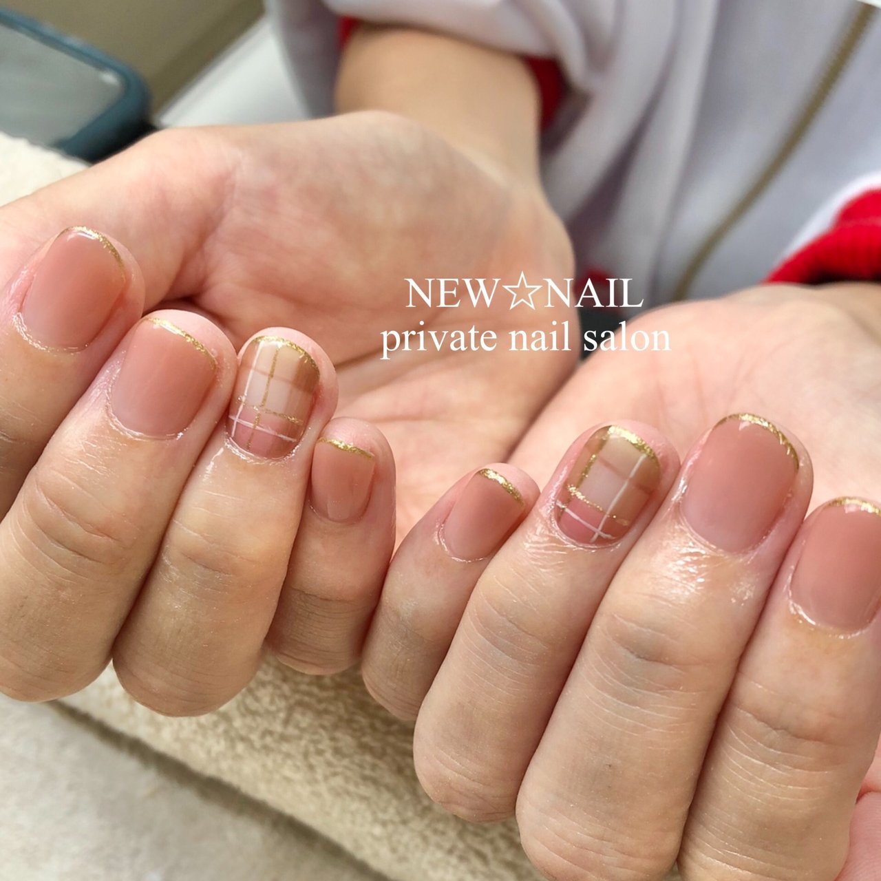 ベージュ ピンク ブラウン New Nailのネイルデザイン No ネイルブック