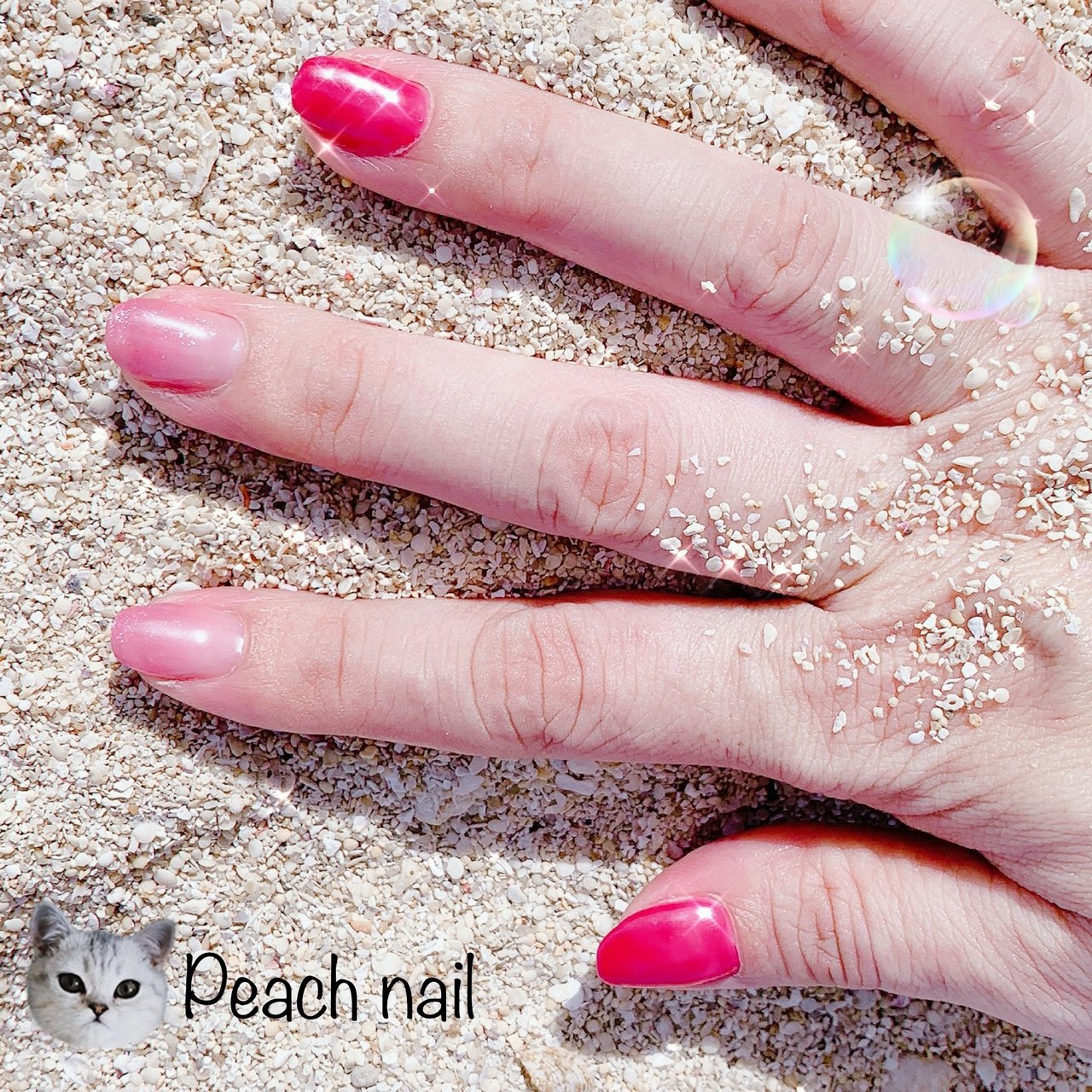 オールシーズン ハンド グラデーション ワンカラー ミディアム Momoのネイルデザイン No ネイルブック