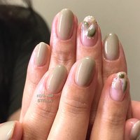 冬 ワンポイントのネイルデザイン ネイルブック