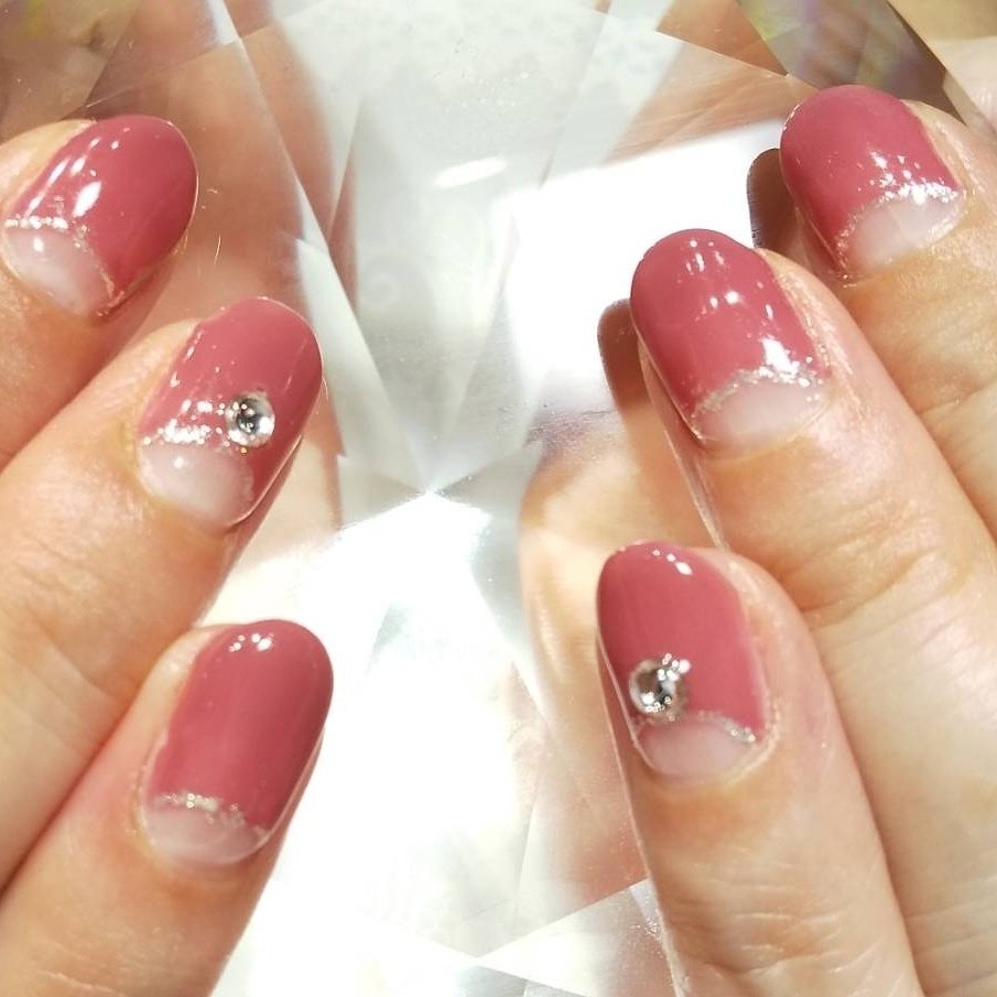 秋 フレンチ ピンク レッド シルバー S Nailのネイルデザイン No 5673077 ネイルブック