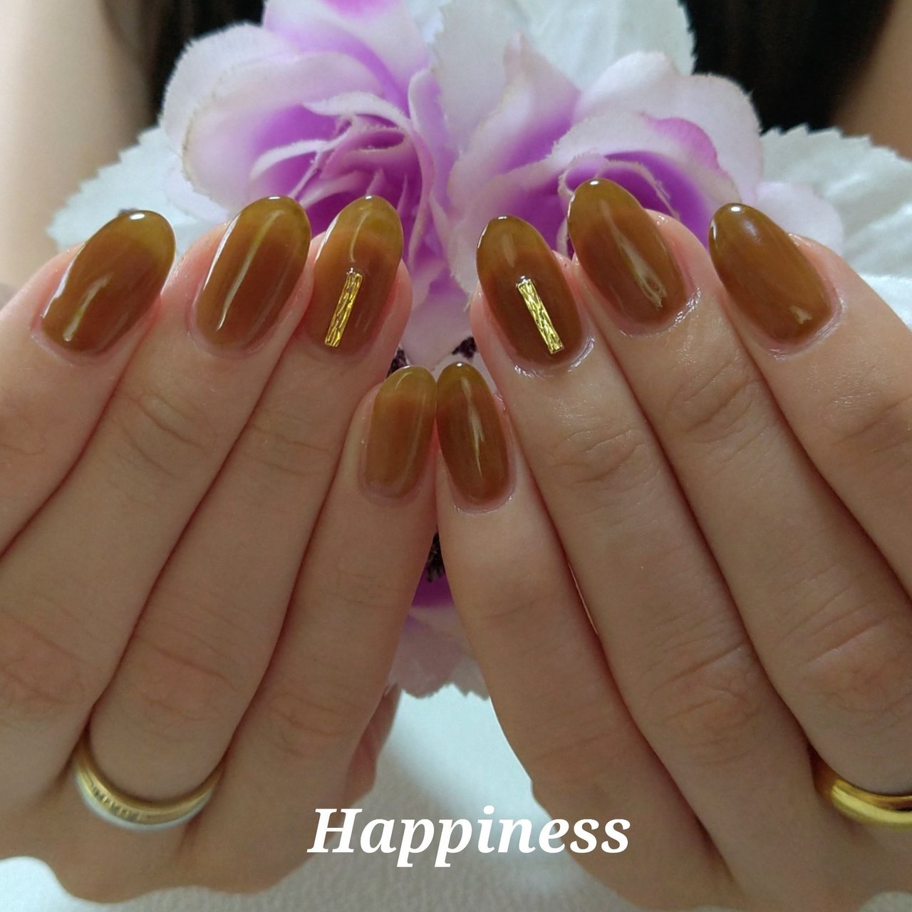 オールシーズン オフィス デート 女子会 ハンド Nail Salon Happinessのネイルデザイン No ネイルブック