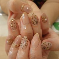 チーク ベージュのネイルデザイン ネイルブック