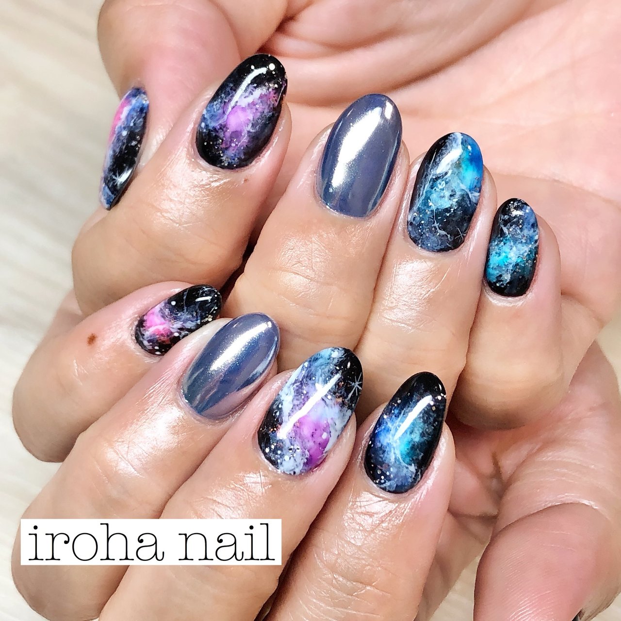 オールシーズン 七夕 ハンド ワンカラー オーロラ Iroha Nail Neのネイルデザイン No ネイルブック