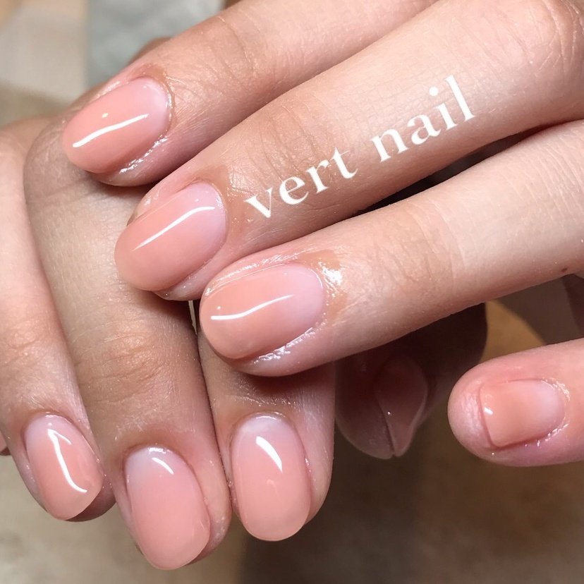 オールシーズン オフィス ブライダル パーティー ハンド Vert Nailのネイルデザイン No ネイルブック