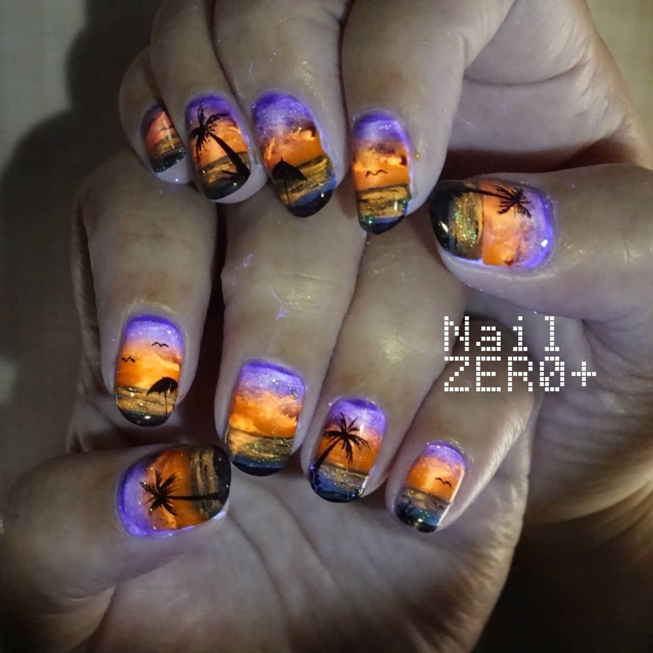 夏 秋 海 リゾート ハンド 塩見隼人 池袋 ネイルゼロプラスのネイルデザイン No ネイルブック