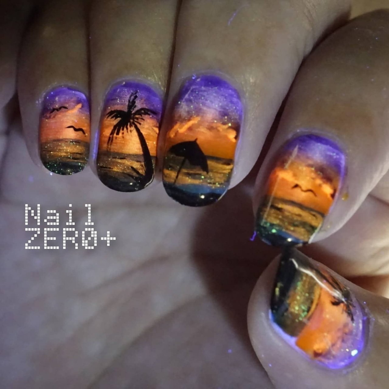 夏 秋 海 リゾート ハンド 塩見隼人 池袋 ネイルゼロプラスのネイルデザイン No ネイルブック