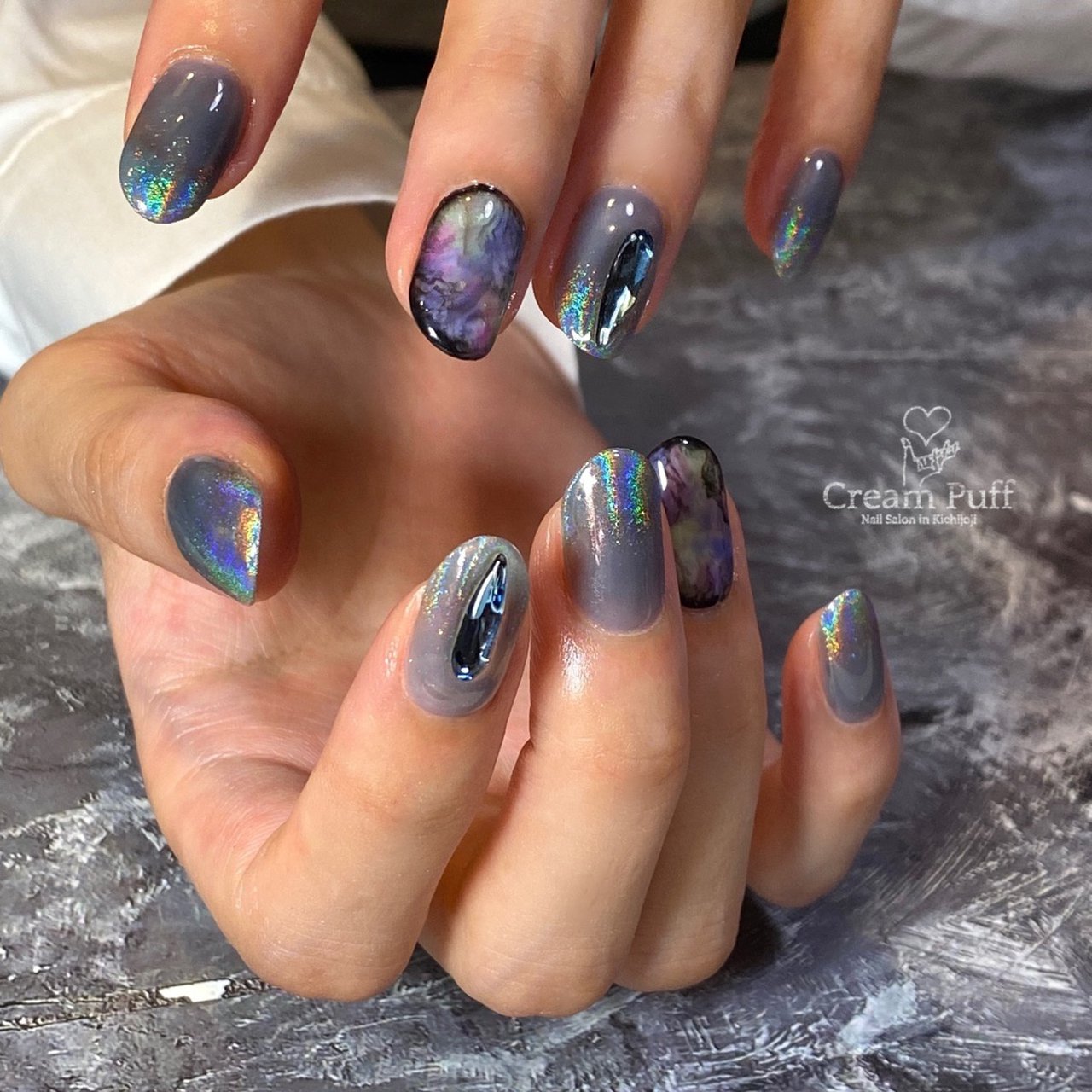 秋 冬 オールシーズン シンプル ワンカラー Creampuff 吉祥寺店のネイルデザイン No ネイルブック