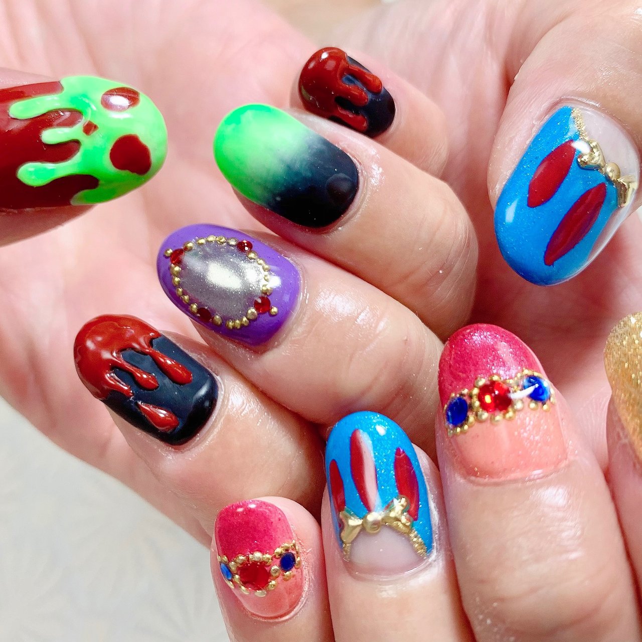 ハロウィン パーティー 女子会 ハンド 痛ネイル Only Nail 西船橋南口徒歩6分 のネイルデザイン No ネイルブック