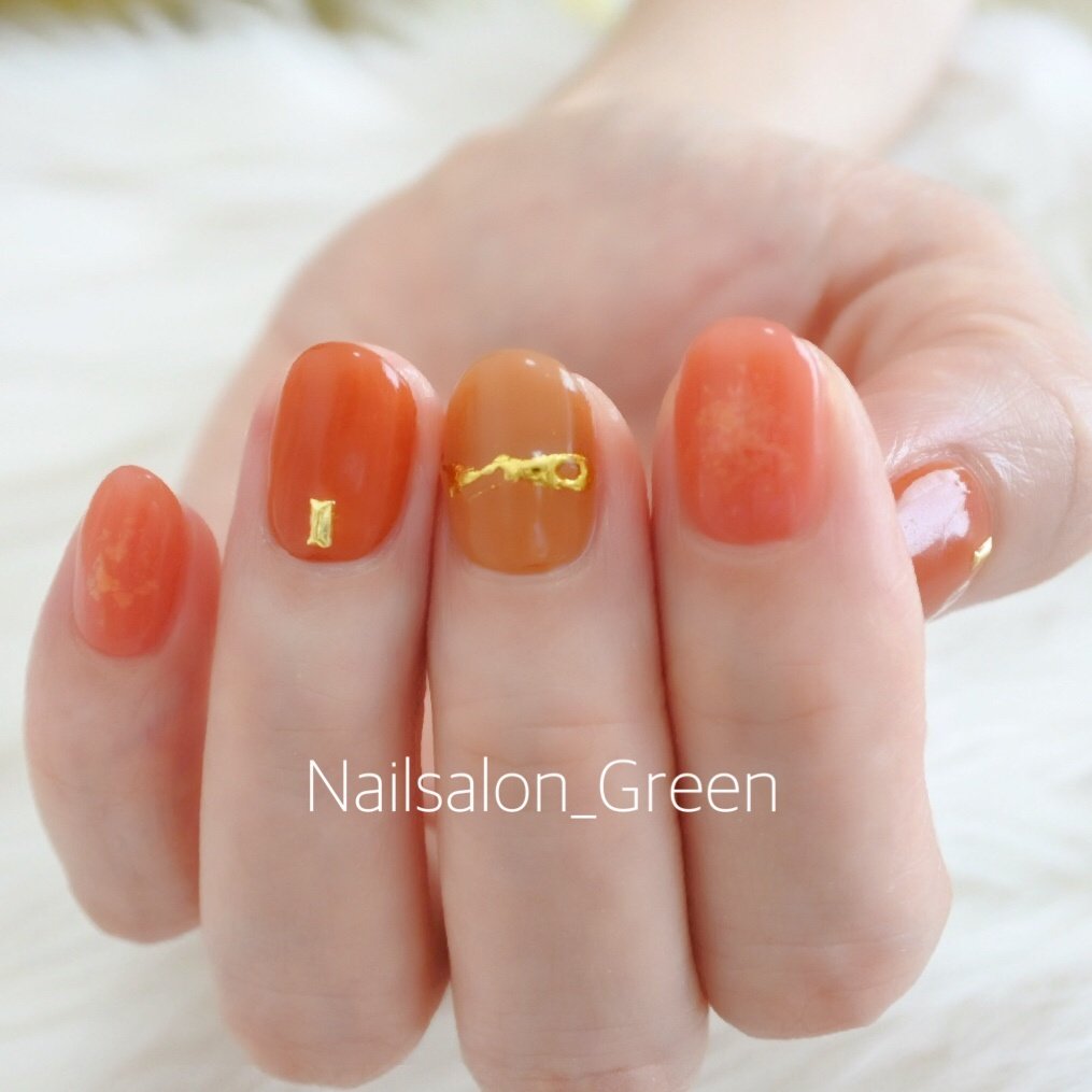 夏 秋 デート 女子会 ハンド Nailsalon Greenのネイルデザイン No ネイルブック