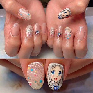 あの日見た花の名前を僕達はまだ知らないのネイルデザイン ネイルブック