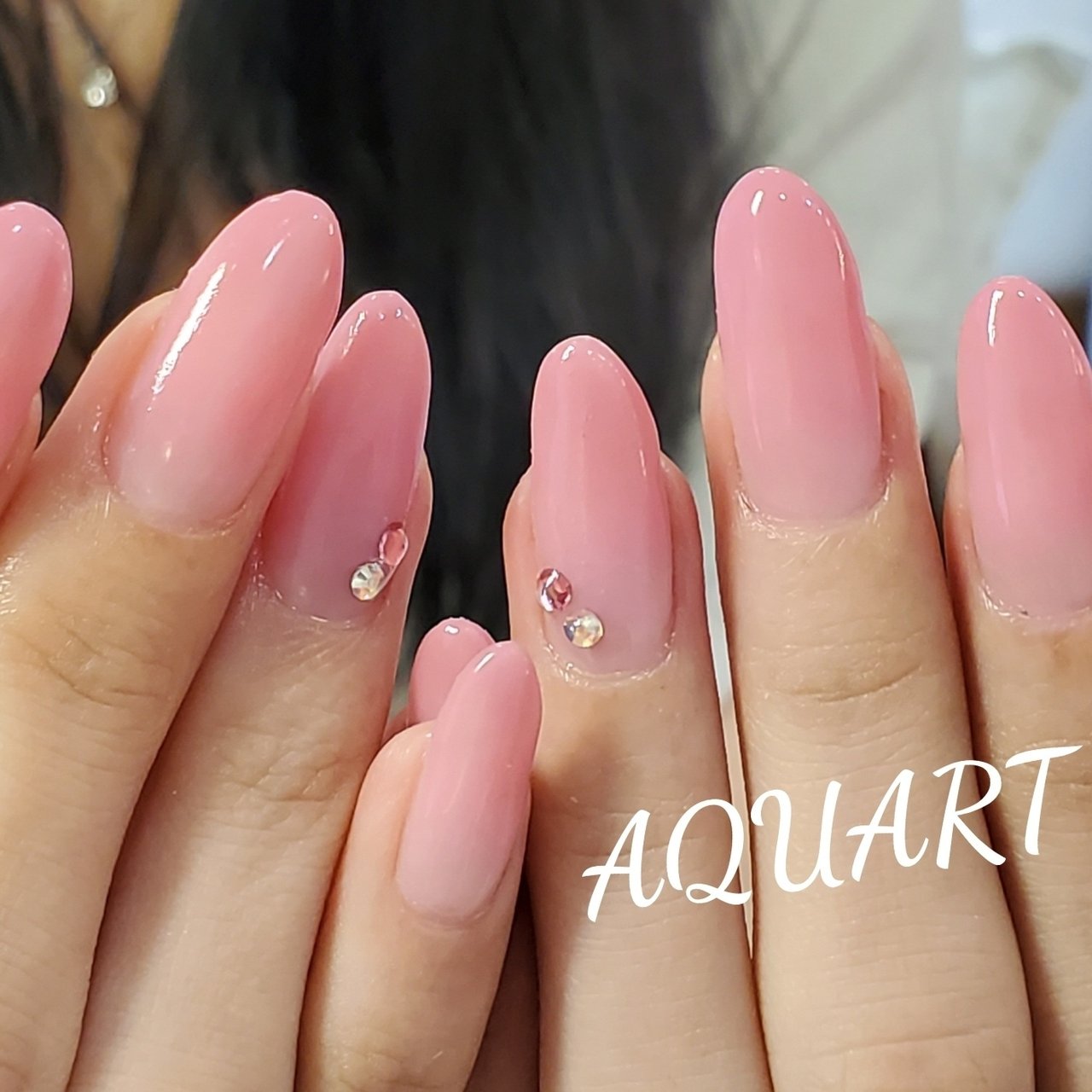 オールシーズン ハンド シンプル グラデーション ロング Aquartnail Rieのネイルデザイン No ネイルブック