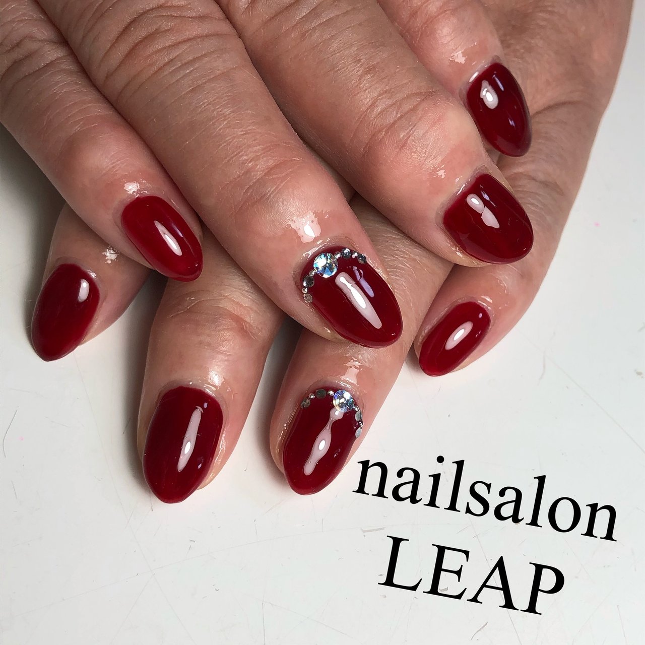 秋 レッド ボルドー Nailsalon Leapのネイルデザイン No ネイルブック