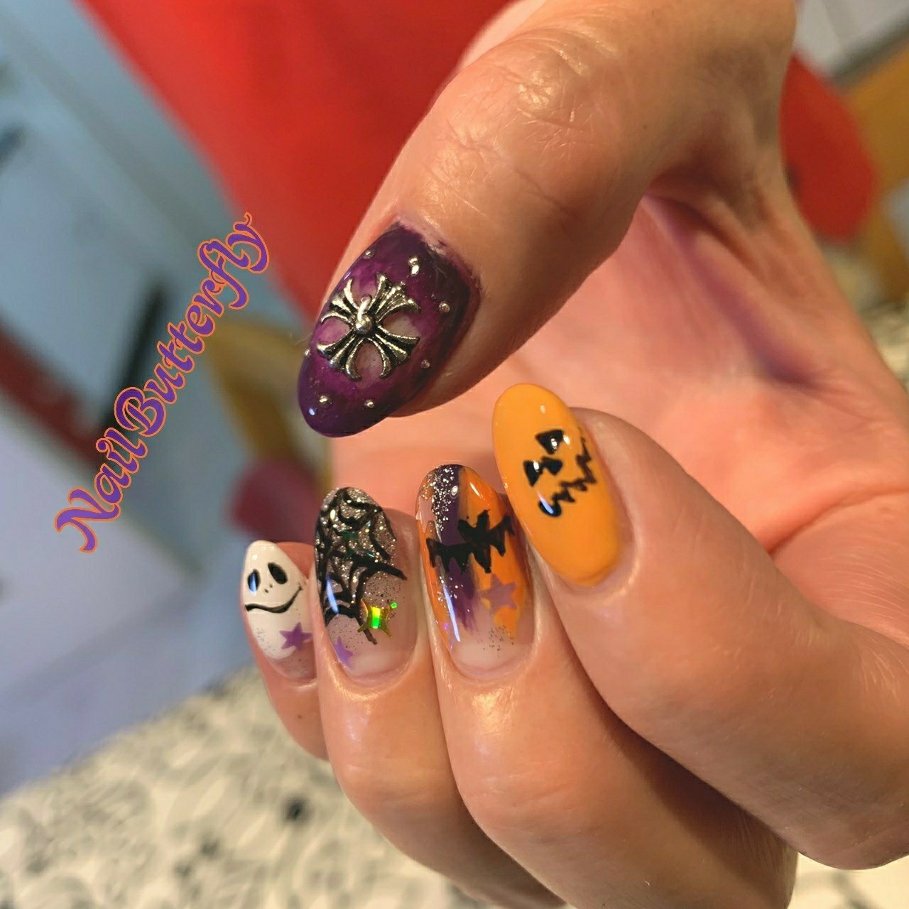 秋 ハロウィン デート 女子会 グラデーション Nail Butterfly Kayokoのネイルデザイン No ネイルブック