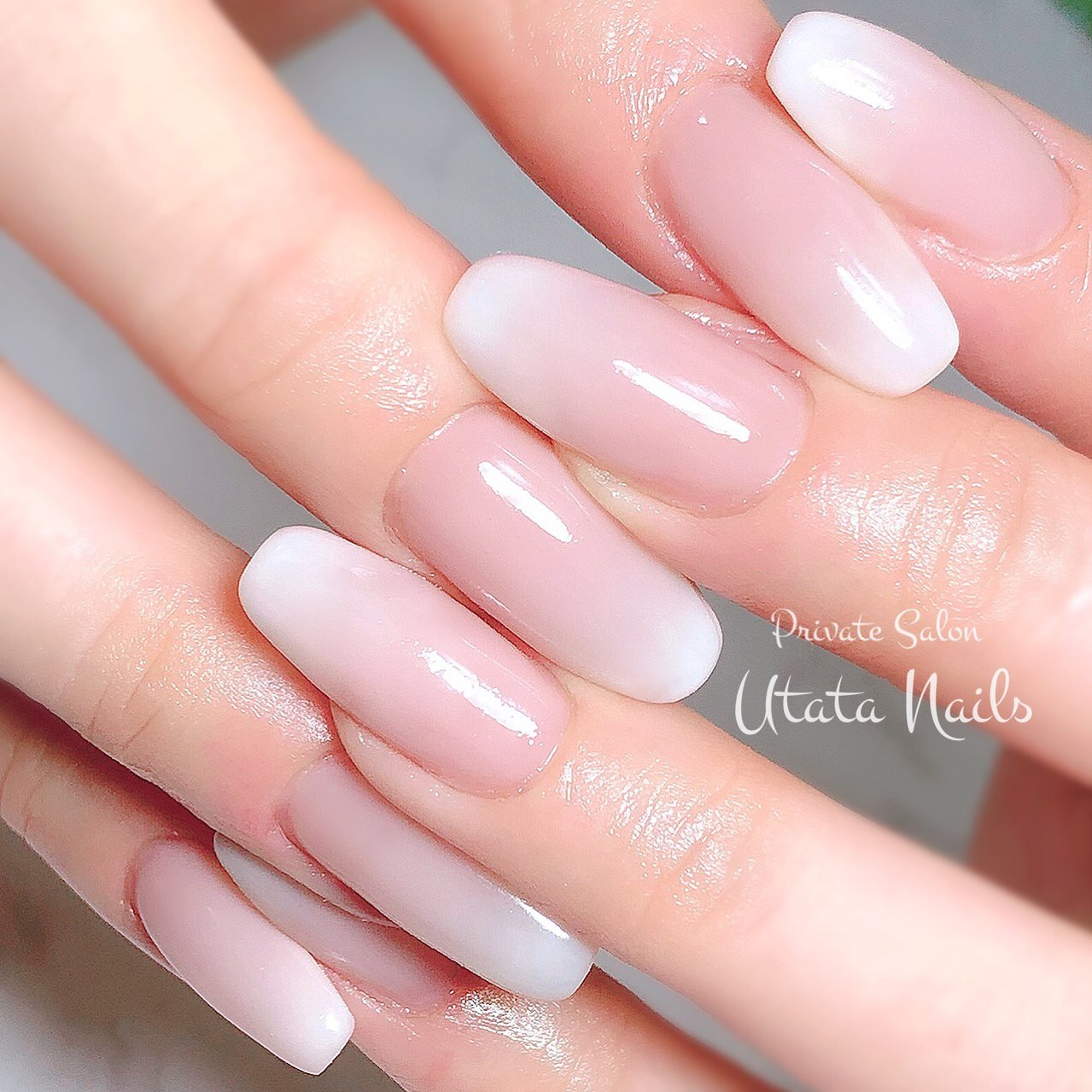 オールシーズン オフィス ブライダル デート グラデーション Utata Nailのネイルデザイン No ネイルブック