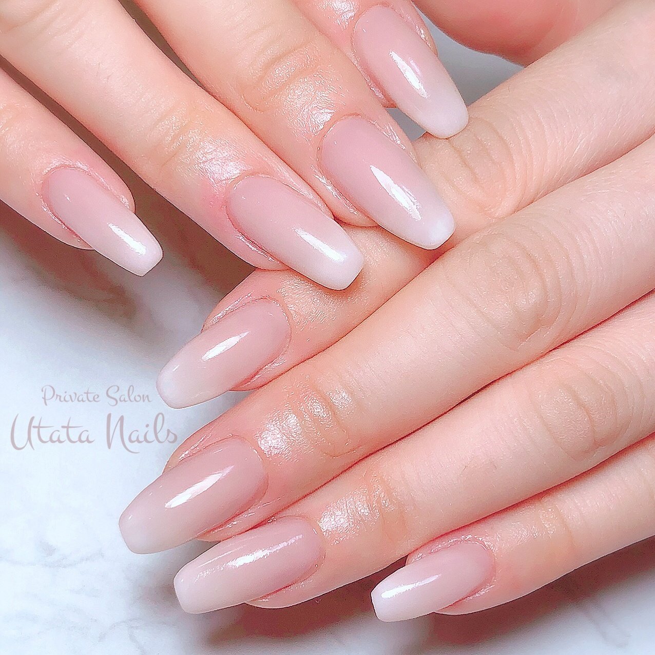 オールシーズン オフィス ブライダル デート グラデーション Utata Nailのネイルデザイン No ネイルブック