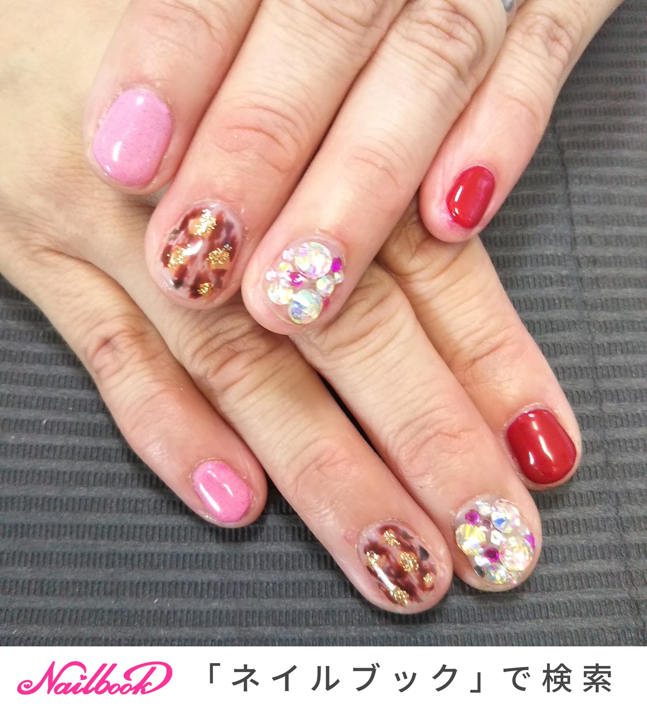 セリアストーンのネイルデザイン ネイルブック