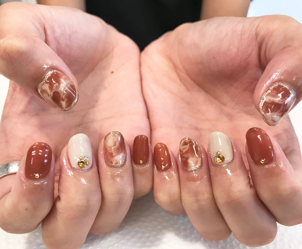 秋 冬 オフィス デート ハンド Maikoのネイルデザイン No ネイルブック