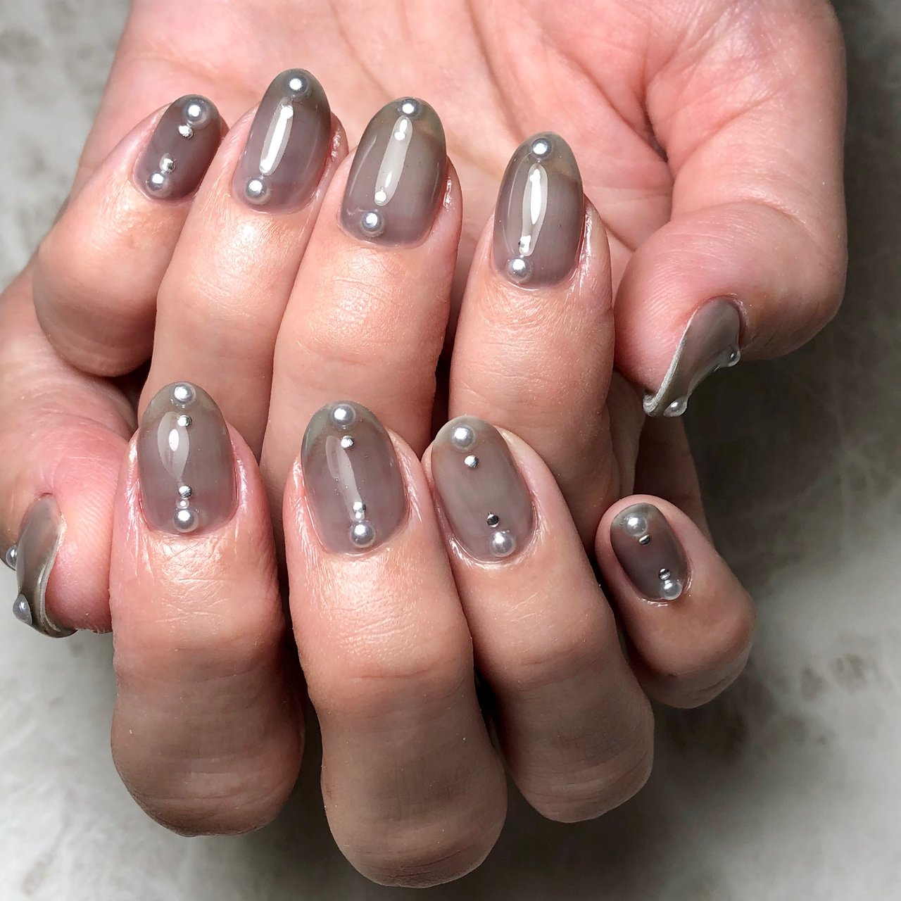 秋 冬 オフィス ハンド シンプル Akeynailsのネイルデザイン No ネイルブック