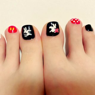 ハート ペディキュア セルフネイルのネイルデザイン ネイルブック