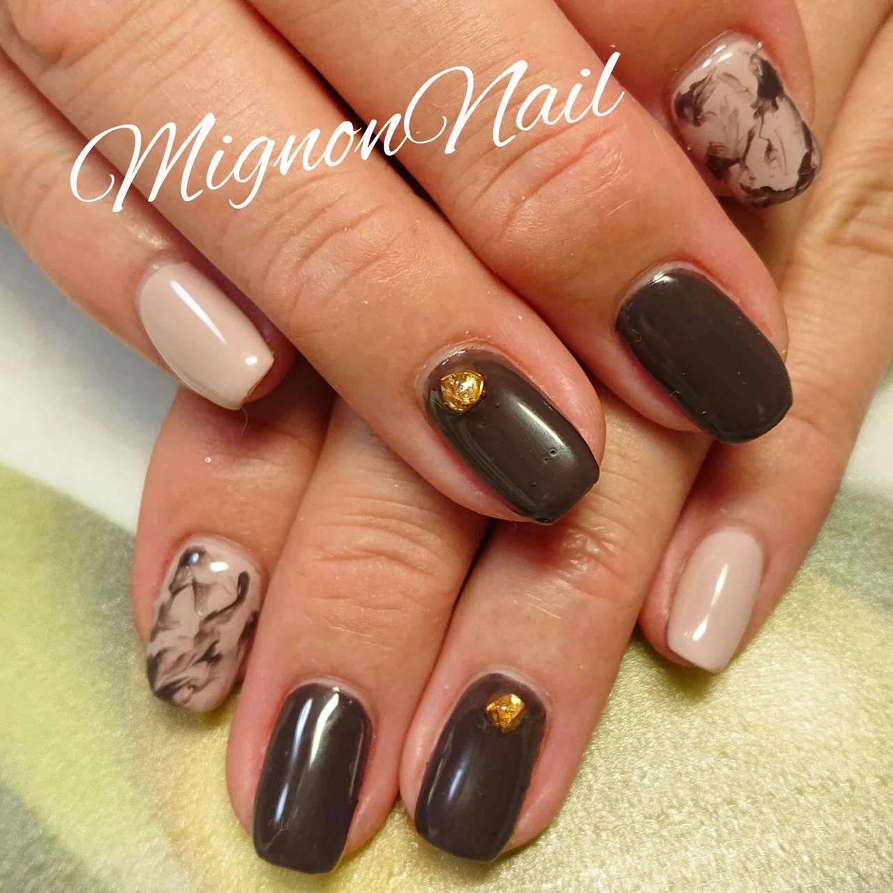 秋 オフィス ハンド シンプル ワンカラー Mio Kusanoのネイルデザイン No ネイルブック