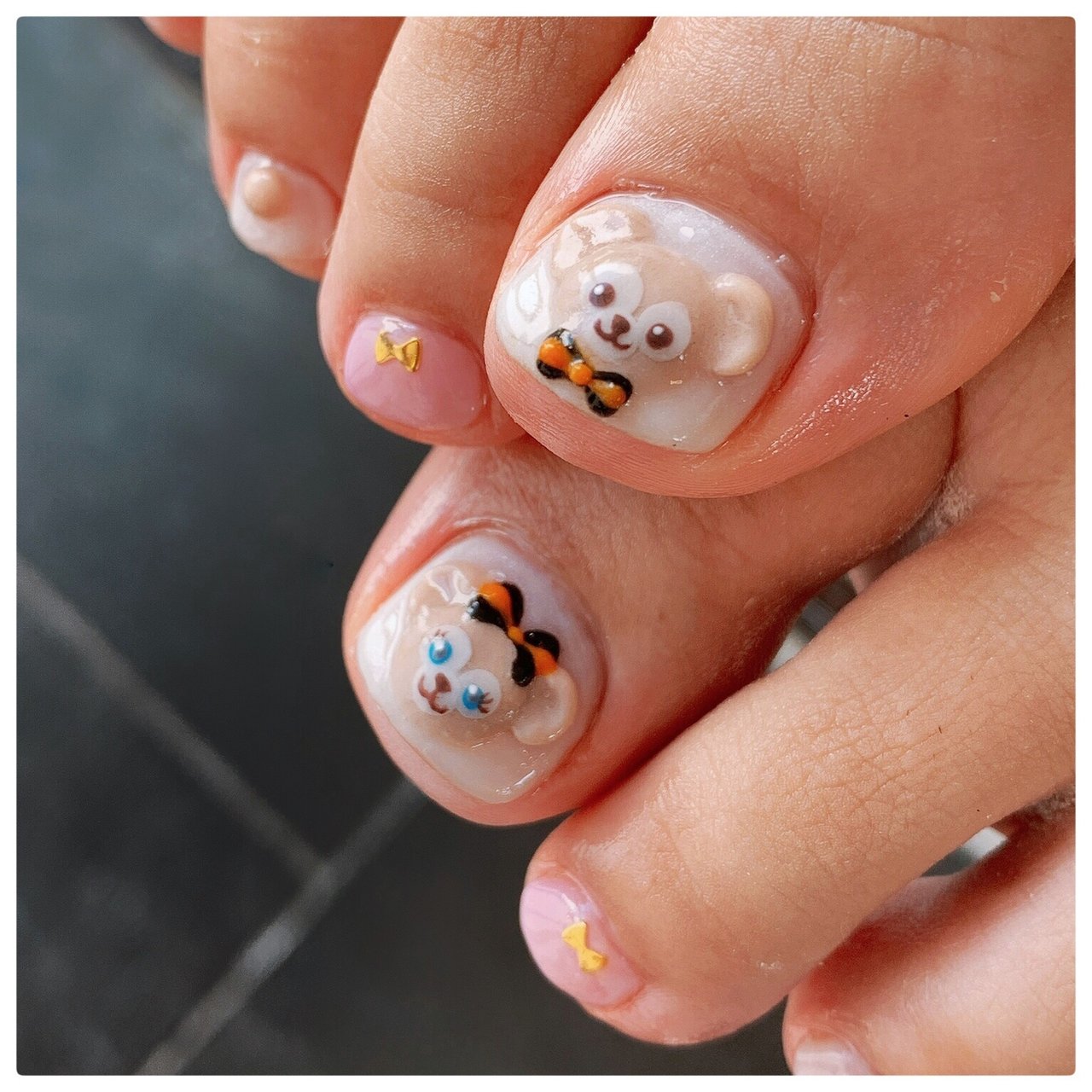 秋/ハロウィン/フット/キャラクター/ベージュ - Nail BREEZEのネイル