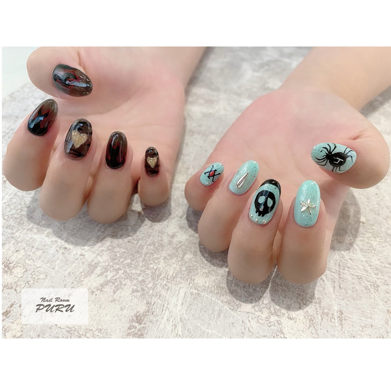 オールシーズン ラメ キャラクター 星 ロック Nailroom Puruのネイルデザイン No ネイルブック