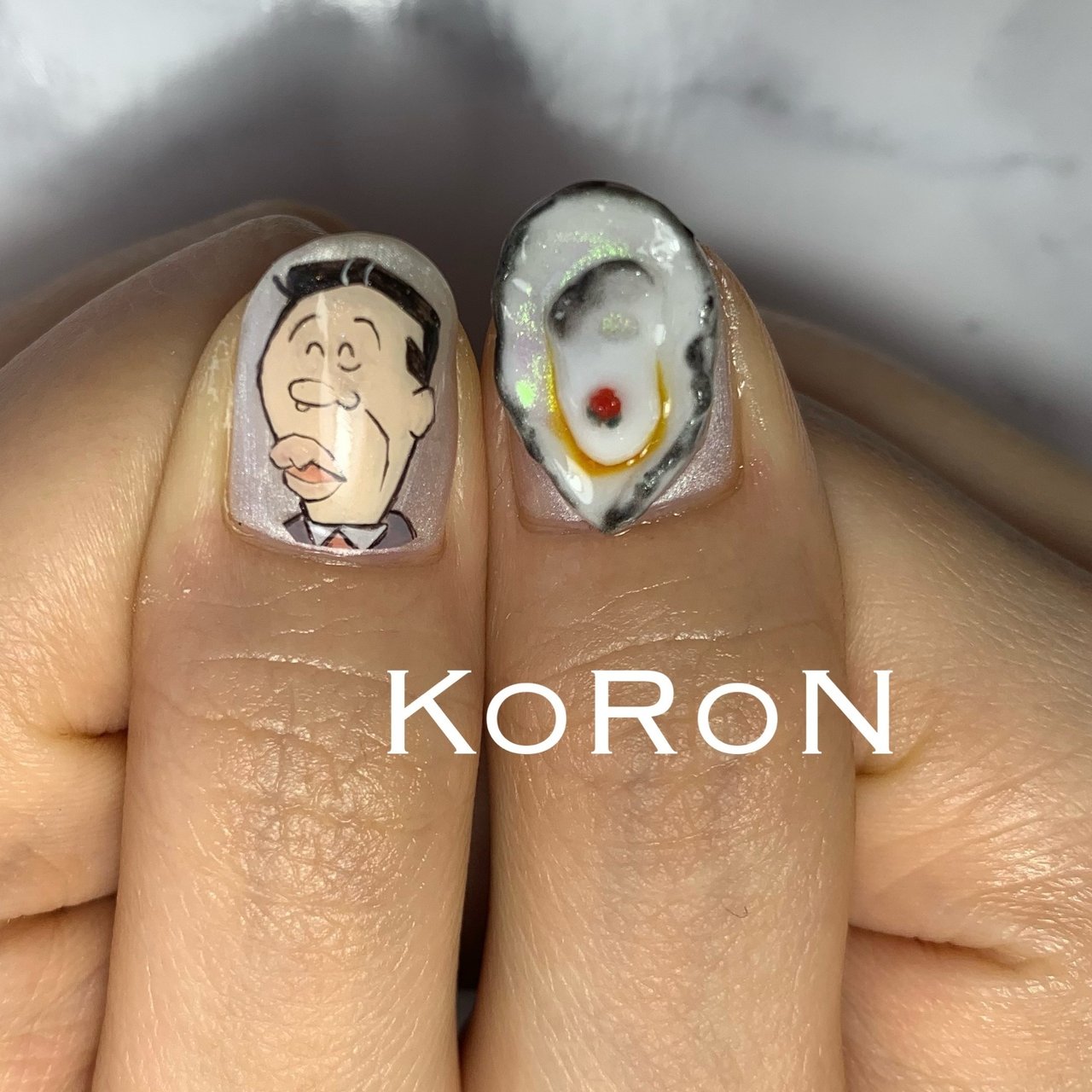 痛ネイル キャラクター 3d ジェル Koron Nailのネイルデザイン No ネイルブック