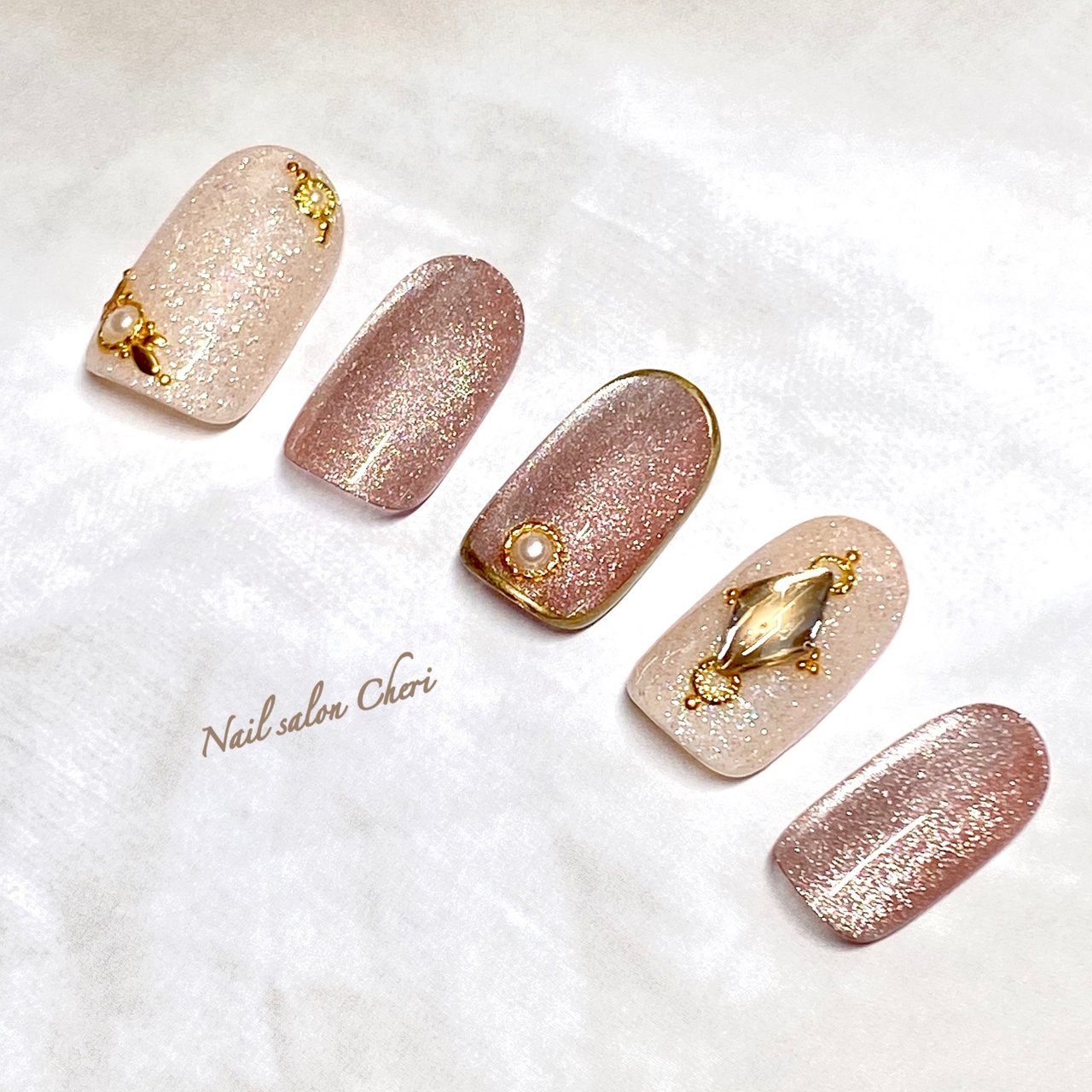 オフィス ハンド ベージュ ジェル Nail Salon Cheriのネイルデザイン No ネイルブック