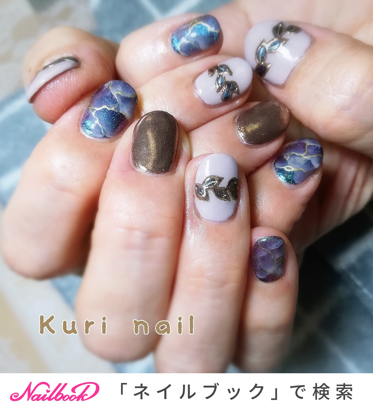 玉虫色のネイルデザイン ネイルブック