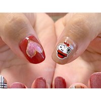 ハート くりぬきのネイルデザイン ネイルブック
