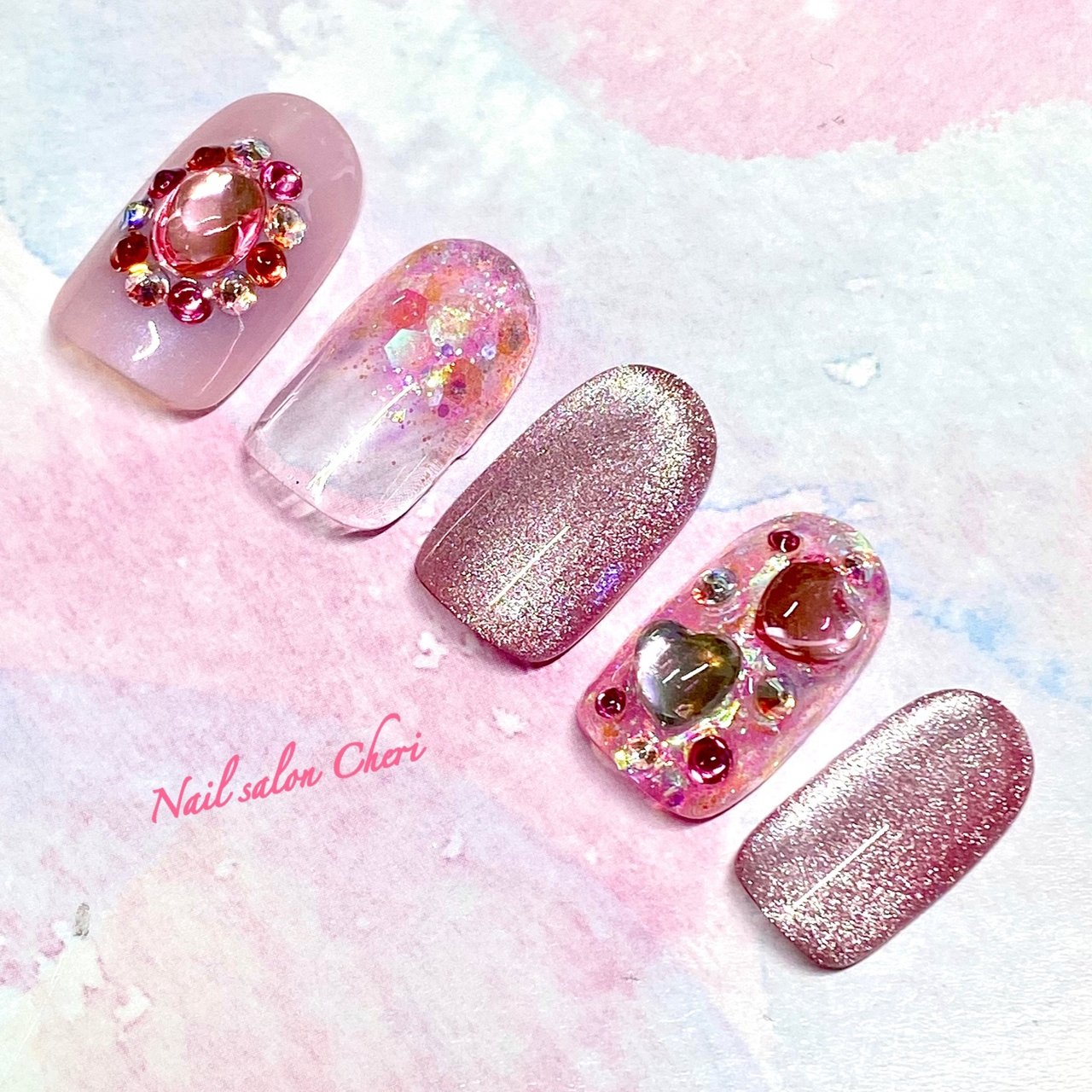 ハンド ピンク ジェル Nail Salon Cheriのネイルデザイン No ネイルブック