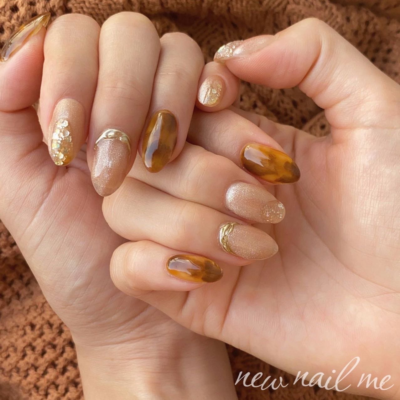 秋 ハロウィン オフィス 女子会 ハンド Momoko New Nail Meのネイルデザイン No ネイルブック