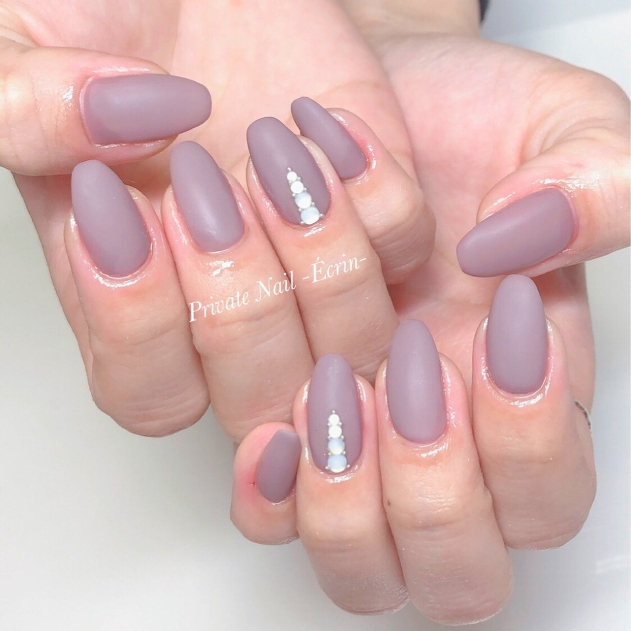 秋 冬 ハンド シンプル ワンカラー Private Nail Eclat のネイルデザイン No ネイルブック