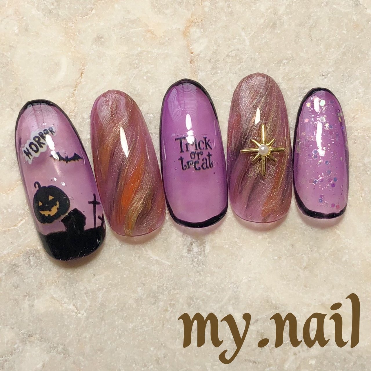 ハロウィン Mynail Tachikawaのネイルデザイン No ネイルブック