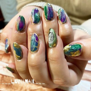 サイケデリックのネイルデザイン ネイルブック