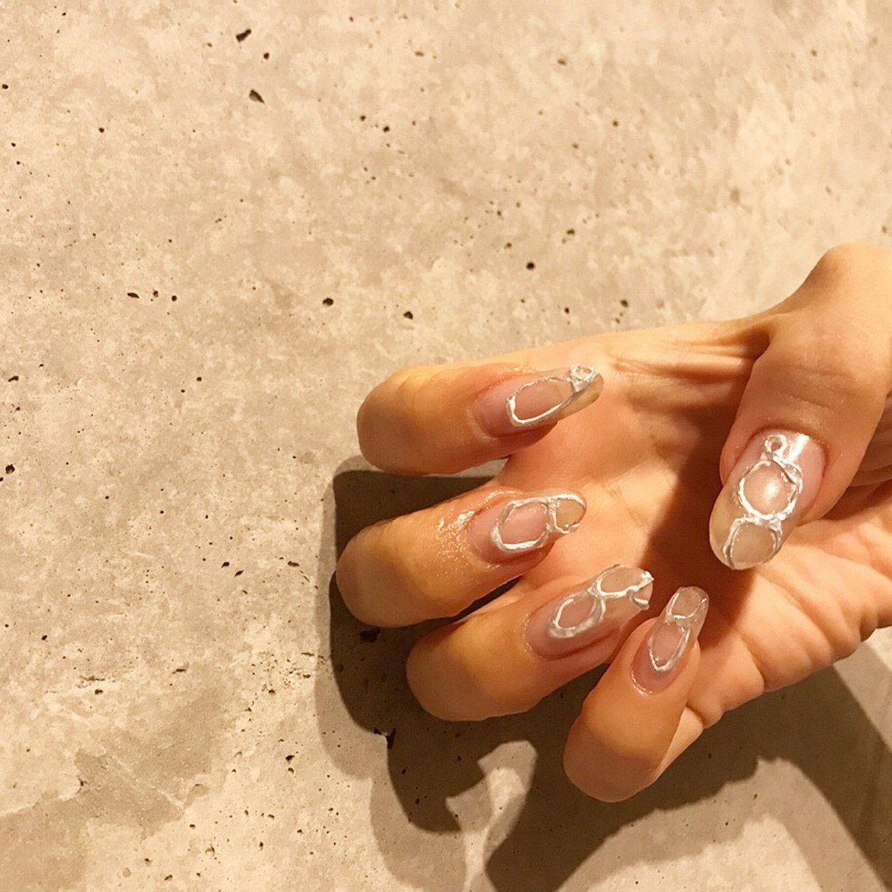 オールシーズン ハンド シンプル クリア ジェルネイル Nail Ucoのネイルデザイン No ネイルブック
