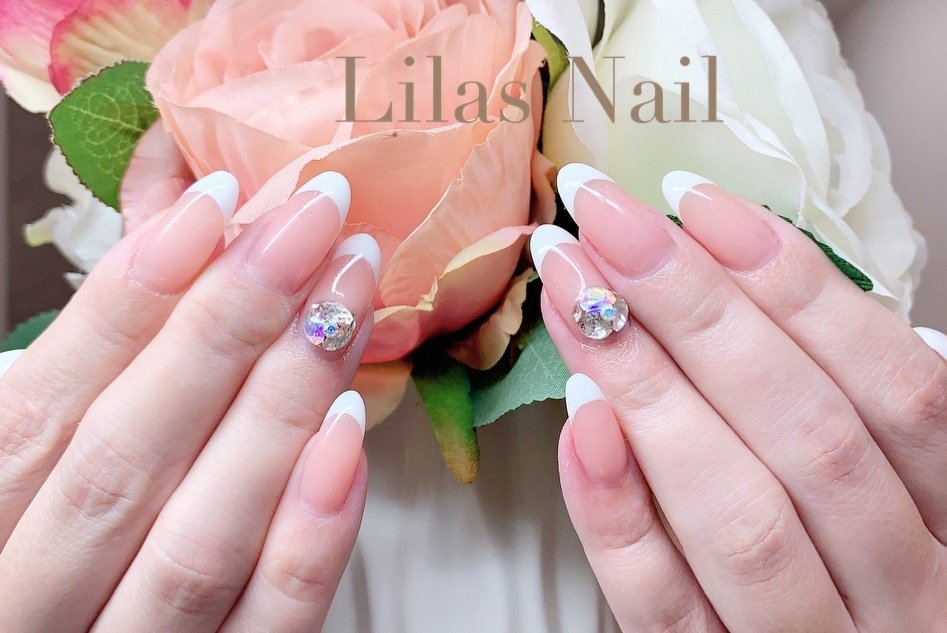 オールシーズン オフィス ブライダル パーティー ハンド Lilas Nailのネイルデザイン No 574 ネイルブック