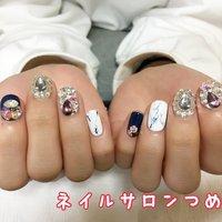 ホワイト 白 派手ネイルのネイルデザイン ネイルブック