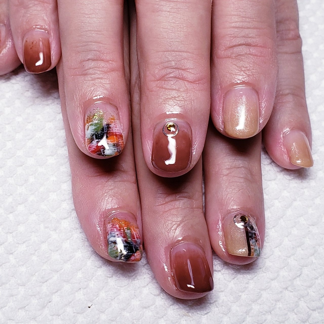 秋 冬 旅行 オフィス ハンド アールジェルのネイルデザイン No ネイルブック