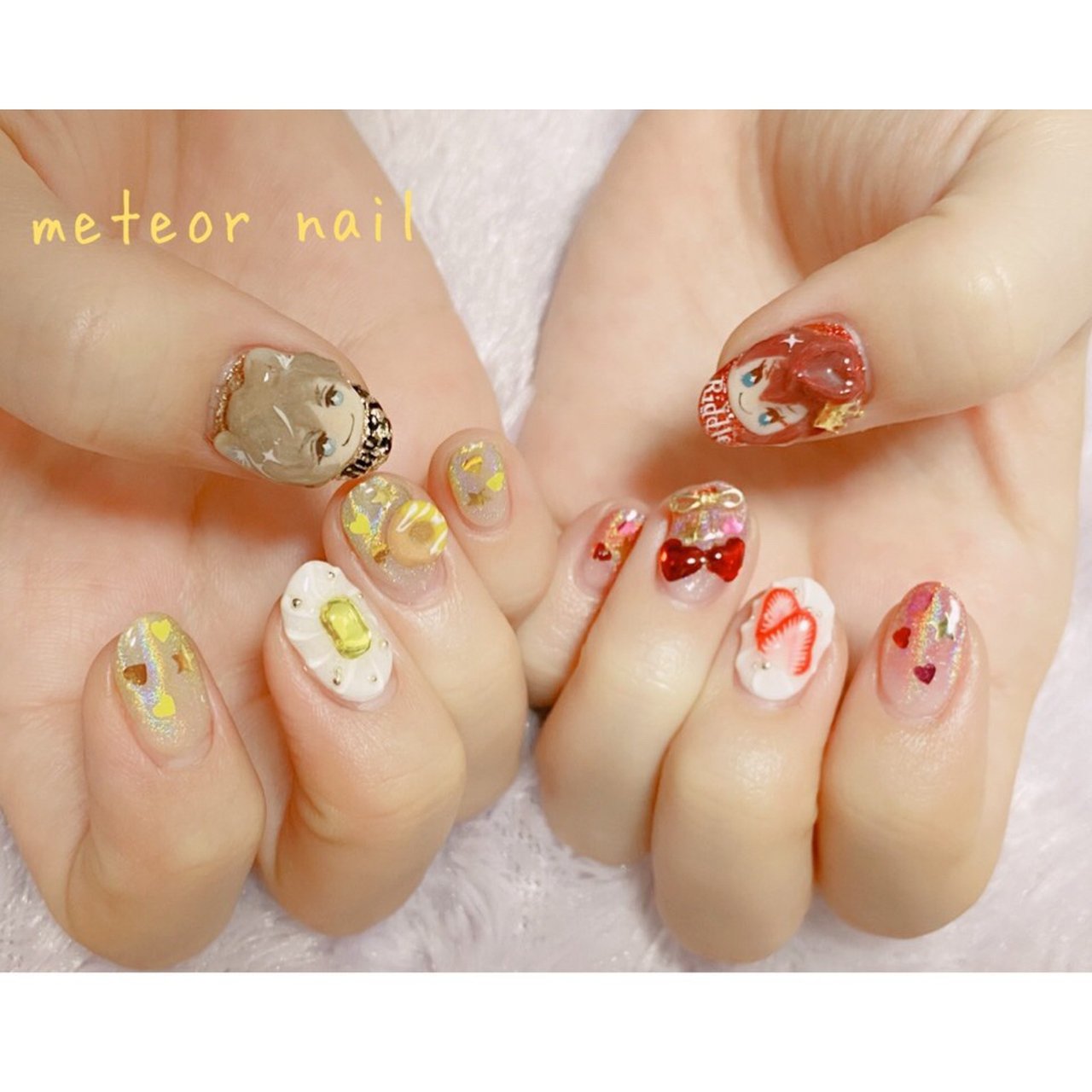 オールシーズン ハンド グラデーション 痛ネイル キャラクター Meteornail ミーティアネイルのネイルデザイン No ネイルブック