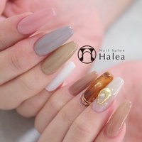 ベージュ ピンク スカルプチュアのネイルデザイン ネイルブック