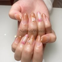グラデーション チェックのネイルデザイン ネイルブック