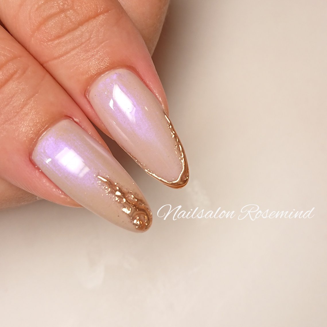 秋 冬 ハンド ラメ ニュアンス Nail Rosemindのネイルデザイン No ネイルブック