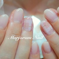 グラデーション チェックのネイルデザイン ネイルブック