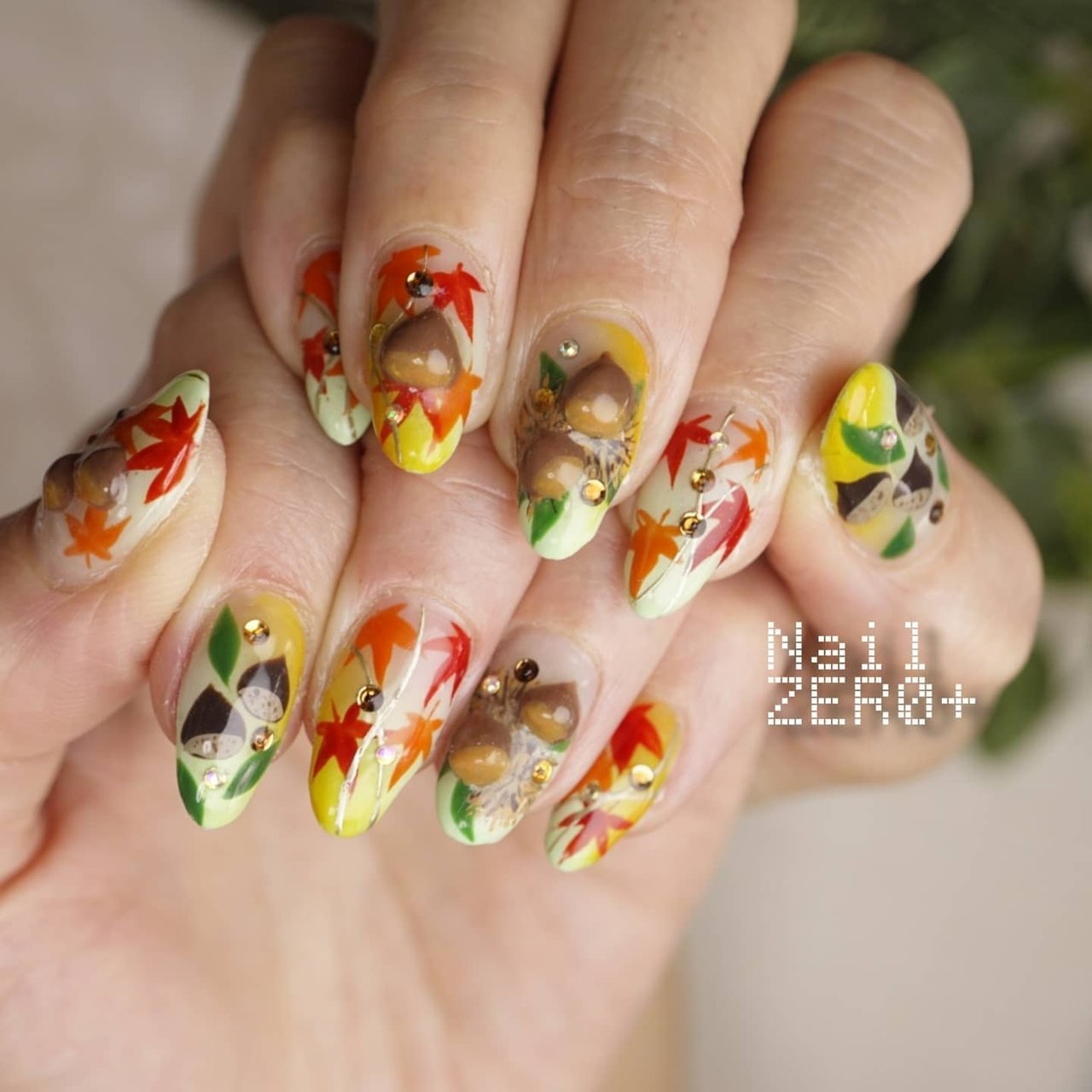 秋 ハロウィン パーティー 女子会 ハンド 塩見隼人 池袋 ネイルゼロプラスのネイルデザイン No ネイルブック