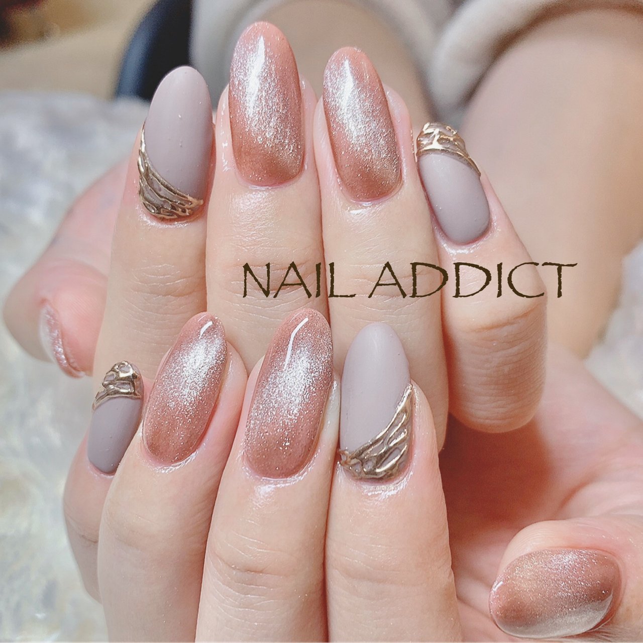 秋 冬 パーティー 女子会 ハンド Nail Addictのネイルデザイン No ネイルブック