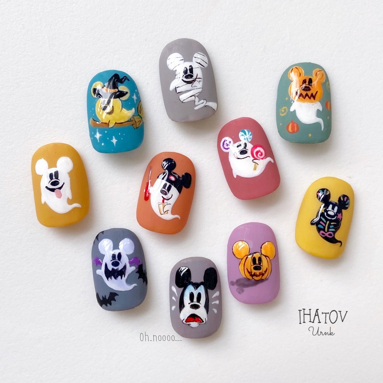 秋 リゾート ハロウィン ハンド 痛ネイル Ihatov Nailarts のネイルデザイン No ネイルブック